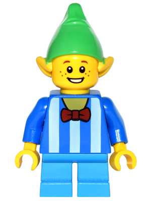 LEGO Minifigure-Elf - White Stripes-Holiday / Christmas-HOL046-Creative Brick Builders